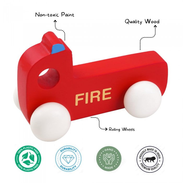 Brain Factory Emergency vehicle fire engine (Age 1 year and above)