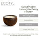 Ecotyl Coconut Shell Candle - Patchouli & Rosewood | Pure Soy Wax | 100g
