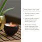Ecotyl Coconut Shell Candle - Patchouli & Rosewood | Pure Soy Wax | 100g