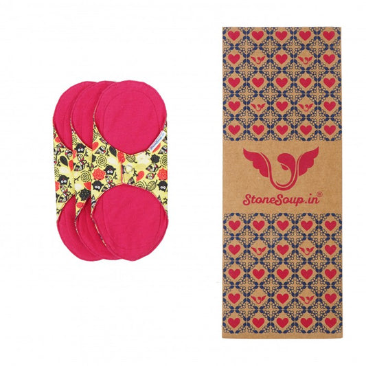 Stonesoup Petals - Mandya Pads (Set Of 3 Cloth Panty Liners)