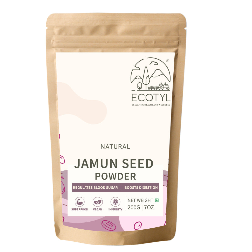 Ecotyl Jamun Seed Powder | Blood Sugar Control | Rich in Antioxidants | 200g