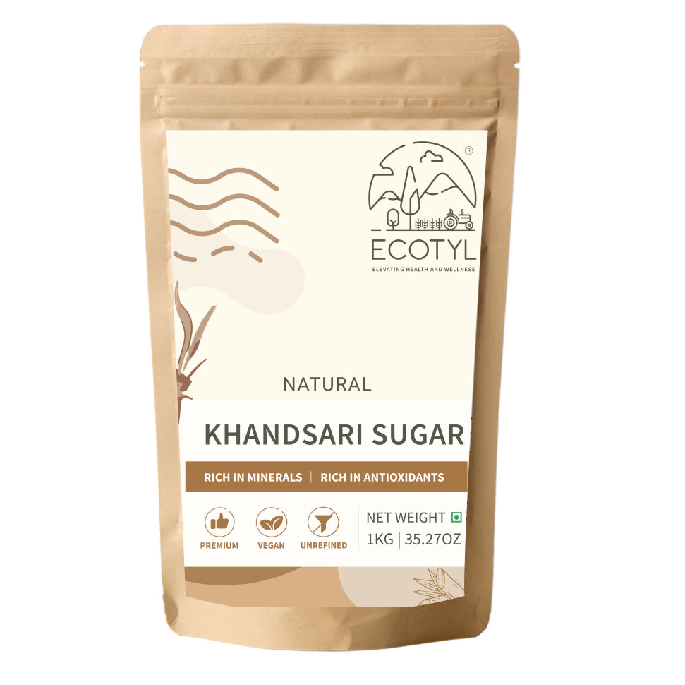 Ecotyl Khandsari Sugar | Unrefined Natural Sweetener | Rich in Minerals | 1kg