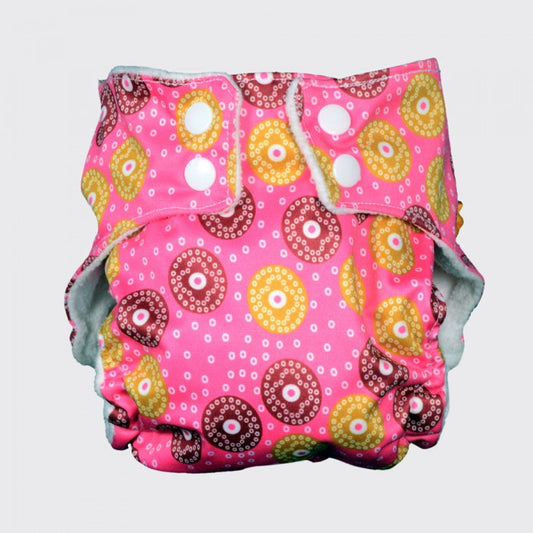 Konnai Set Of 3 Pocket Diapers (Medium Size - Baby Weight 5 To 7 Kg)