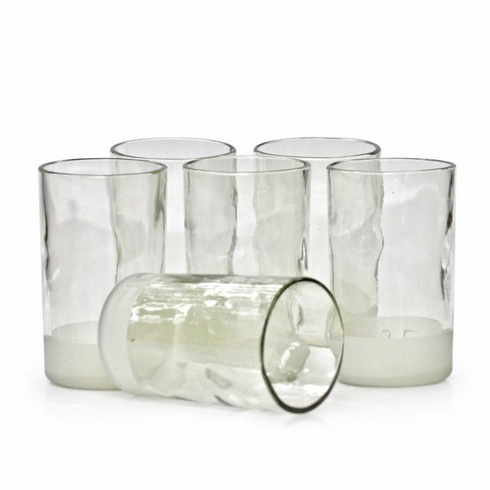 Meso Design Clear Bird Drinking Glasses Recycled From Beer Bottles - 300 ml - (Set Of 6 )