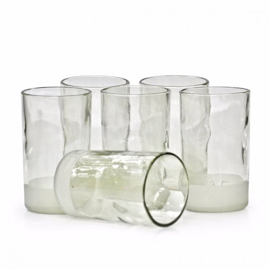 Meso Design Clear Bird Drinking Glasses Recycled From Beer Bottles - 300 ml - (Set Of 6 )