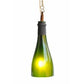 BÔTL Recycled Champagne Bottle Hanging Pendant Light - Green