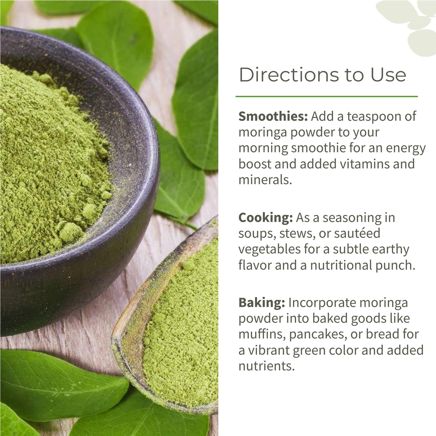 Ecotyl Moringa Leaf Powder | Natural Multi-Vitamin | Good for Hair & Skin | 150g