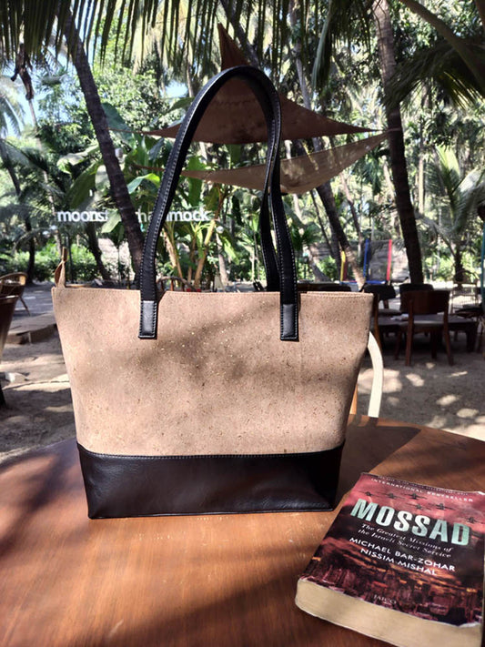 Verde Nisa Cork Black Tote Bag
