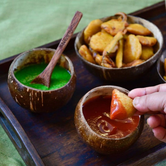 OnEarth Coconut Shell Bowl - Family Pack (4 Different Sizes)