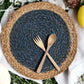 Jute Placemats set of 2 (blue)