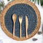 Jute Placemats set of 2 (blue)