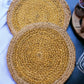 Jute Placemats set of 2 (yellow)