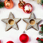 Christmas star tea light holder (set of 2)