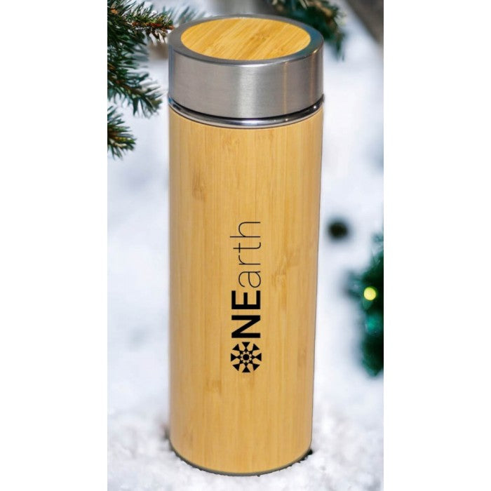 OnEarth Bamboo Steel Bottle (450 Ml)