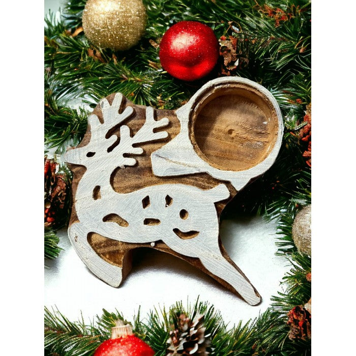 Onearth ReinDeer Tea Light Holder (Set Of 2)