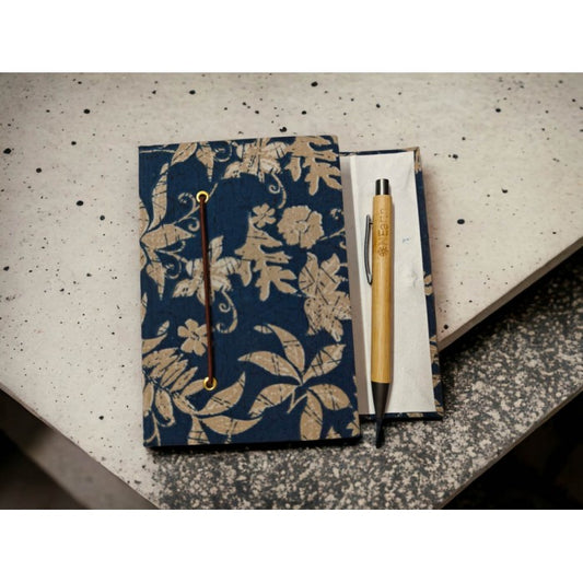 OnEarth Recycled Paper Vintage Journal (BLUE) - Small