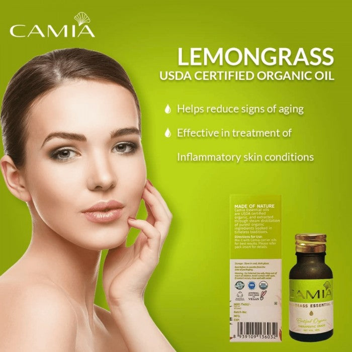 MyCamia Lemongrass Organic Essential Oil 15ml