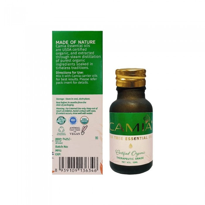 MyCamia Tea Tree Organic Essential Oil 15ml