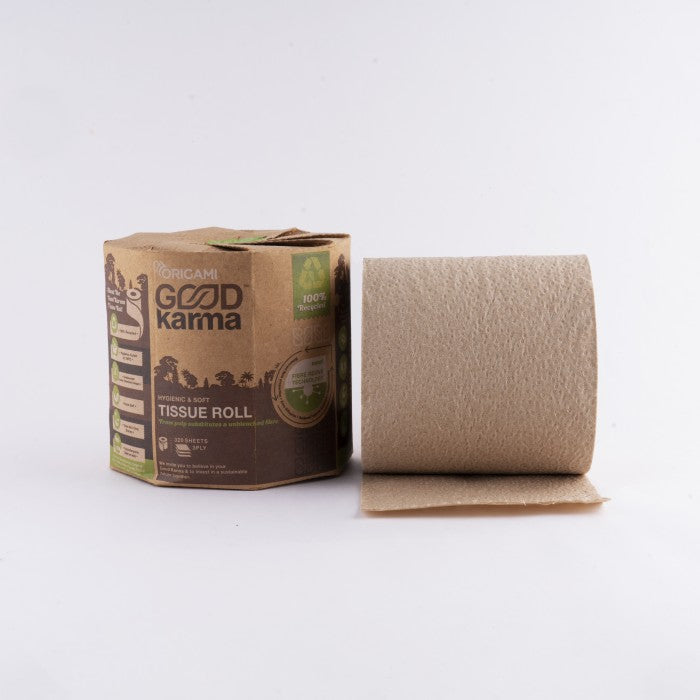 Origami Good Karma Toilet Roll - Single, 3 Ply - 320 Sheets