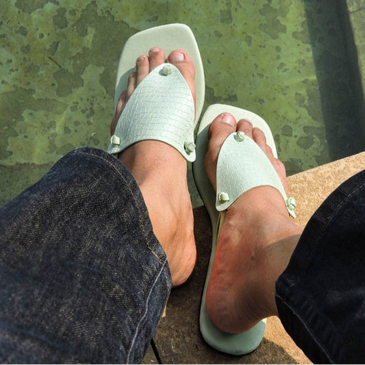Verde Pisa Open Toe Slide Sandals
