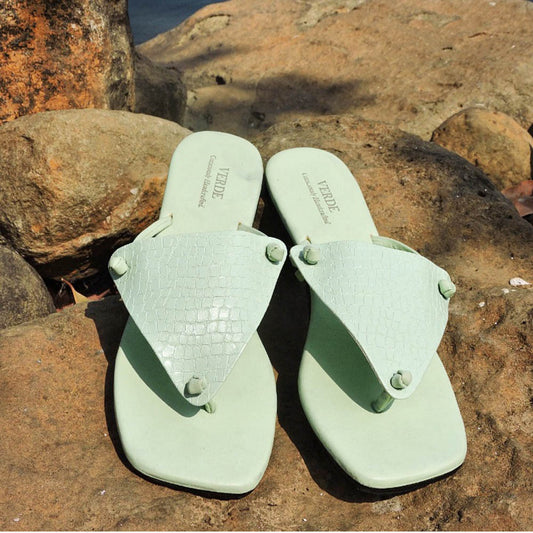 Verde Pisa Open Toe Slide Sandals