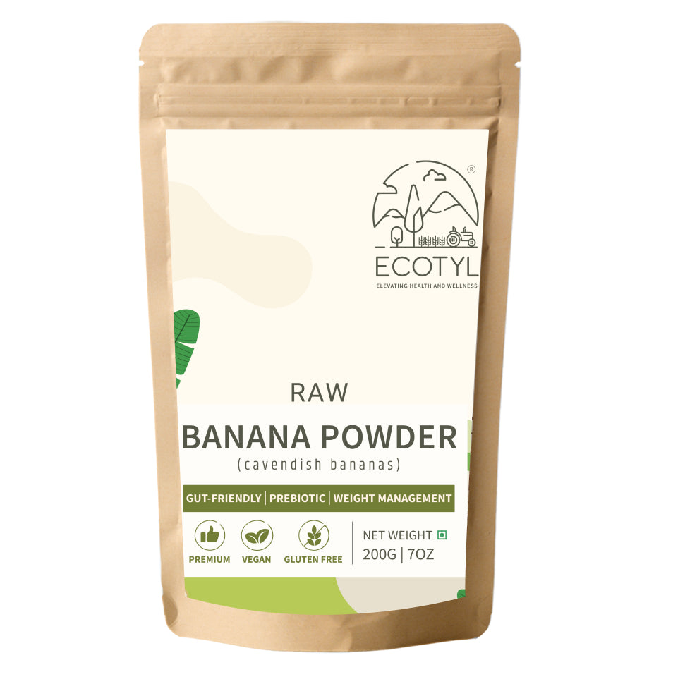 Ecotyl Raw Banana Powder | Prebiotic Superfood | Supports Gut Health | 200g