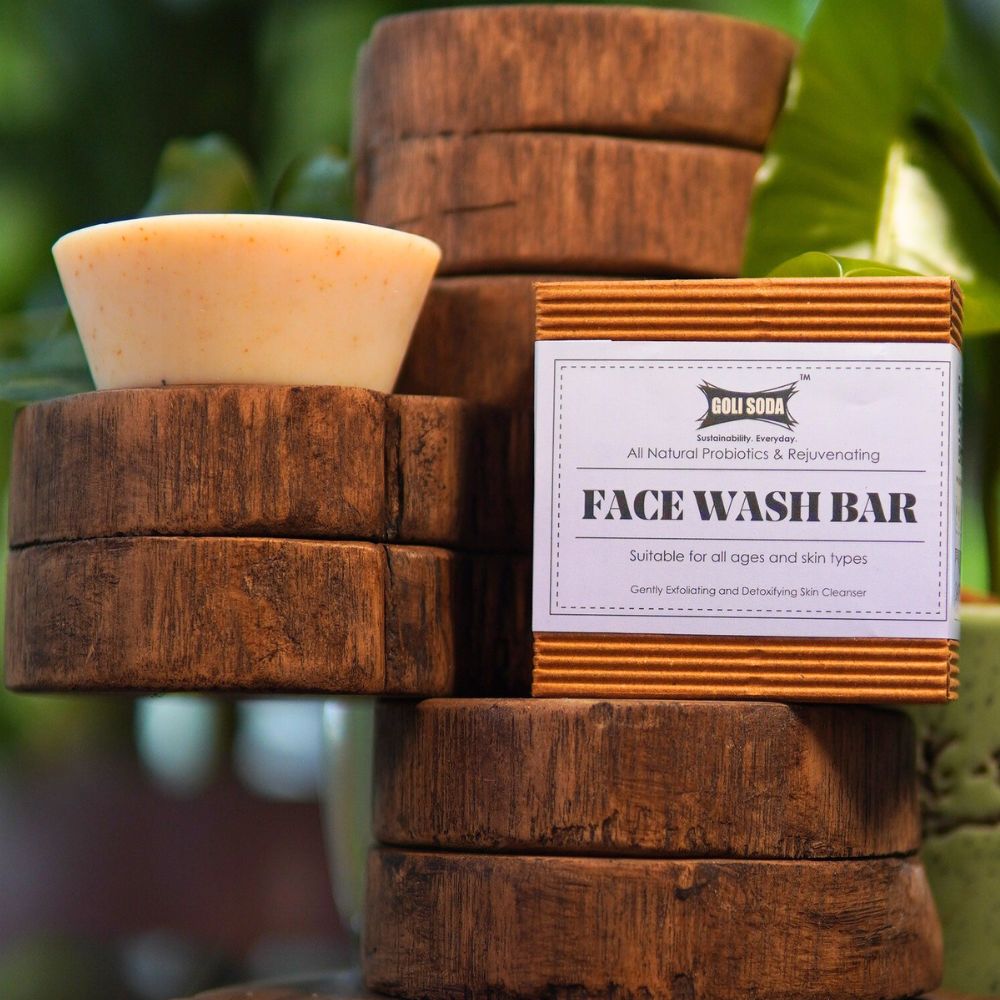 All Natural Probiotics Face Wash Bar | Chemical-Free & 100% Natural - 90 g