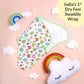 SuperBottoms Dry Feel Swaddle Wrap 0-3 M - Pack Of 2 (Starry Skies,Happy Clouds)