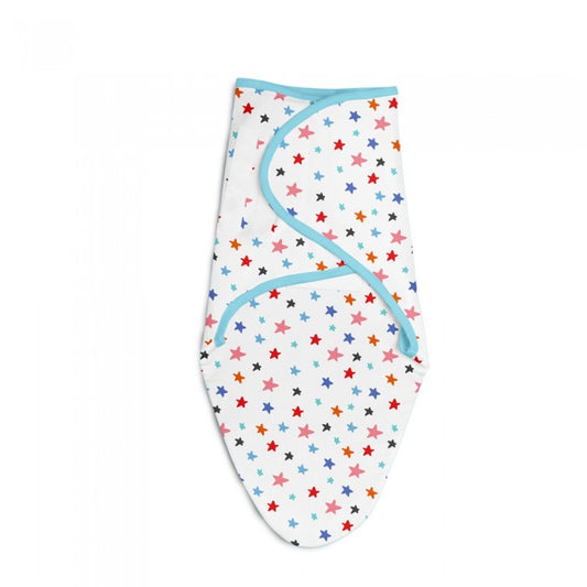 SuperBottoms Dry Feel Swaddle Wrap 0-3 M - Pack Of 2 (Starry Skies,Ba Ba Sheep)