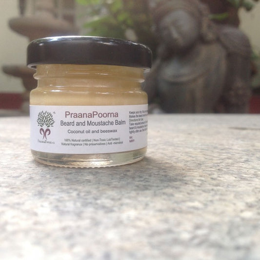 PraanaPoorna Beard and Moustache Balm 25 Gm