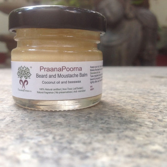 PraanaPoorna Beard and Moustache Balm 25 Gm