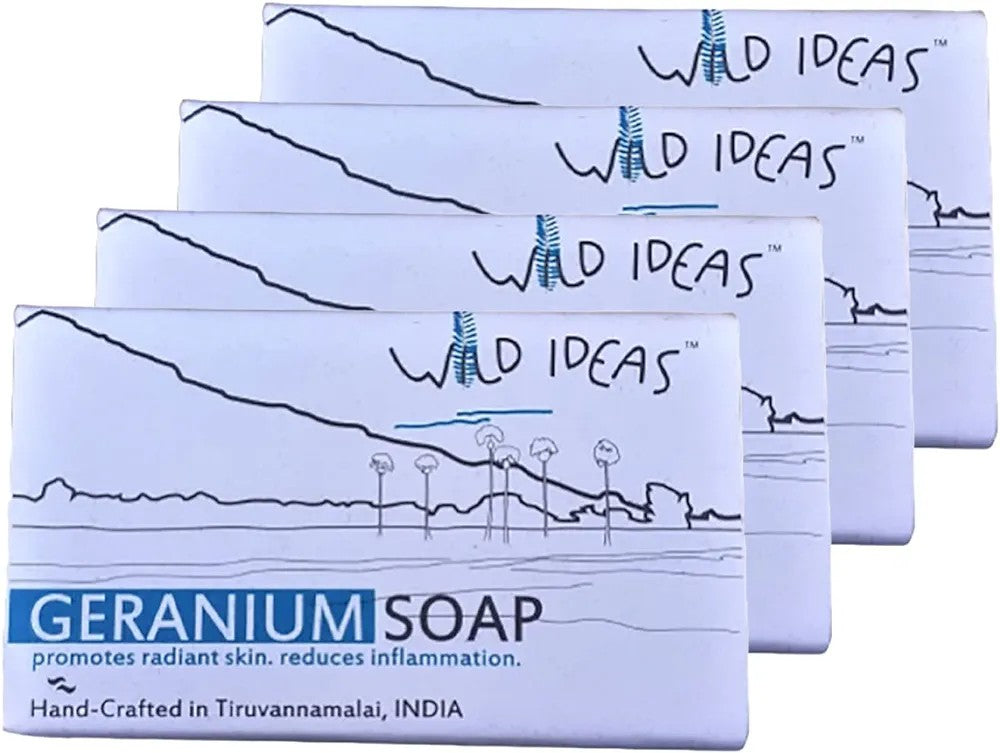Wild Ideas Hand Made Soap Geranium 100G (Pack Of 4)