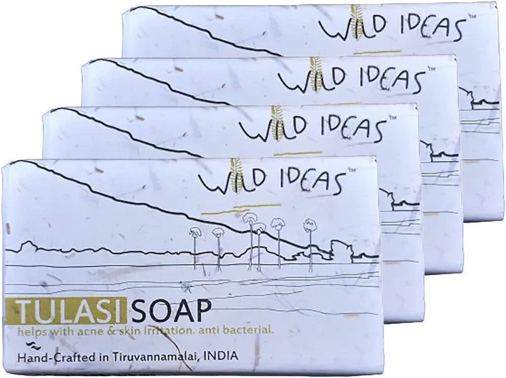 Wild Ideas Hand Made Soap Tulasi 100G (Pack Of 4)