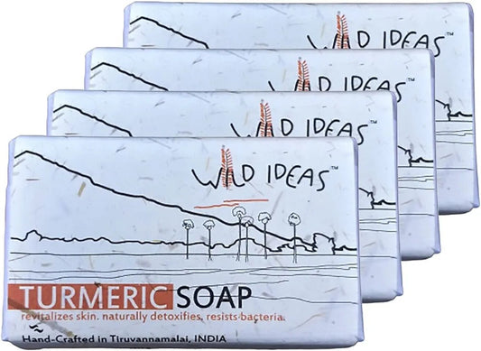 Wild Ideas Hand Made Soap Turmeric 100G (Pack Of 4)