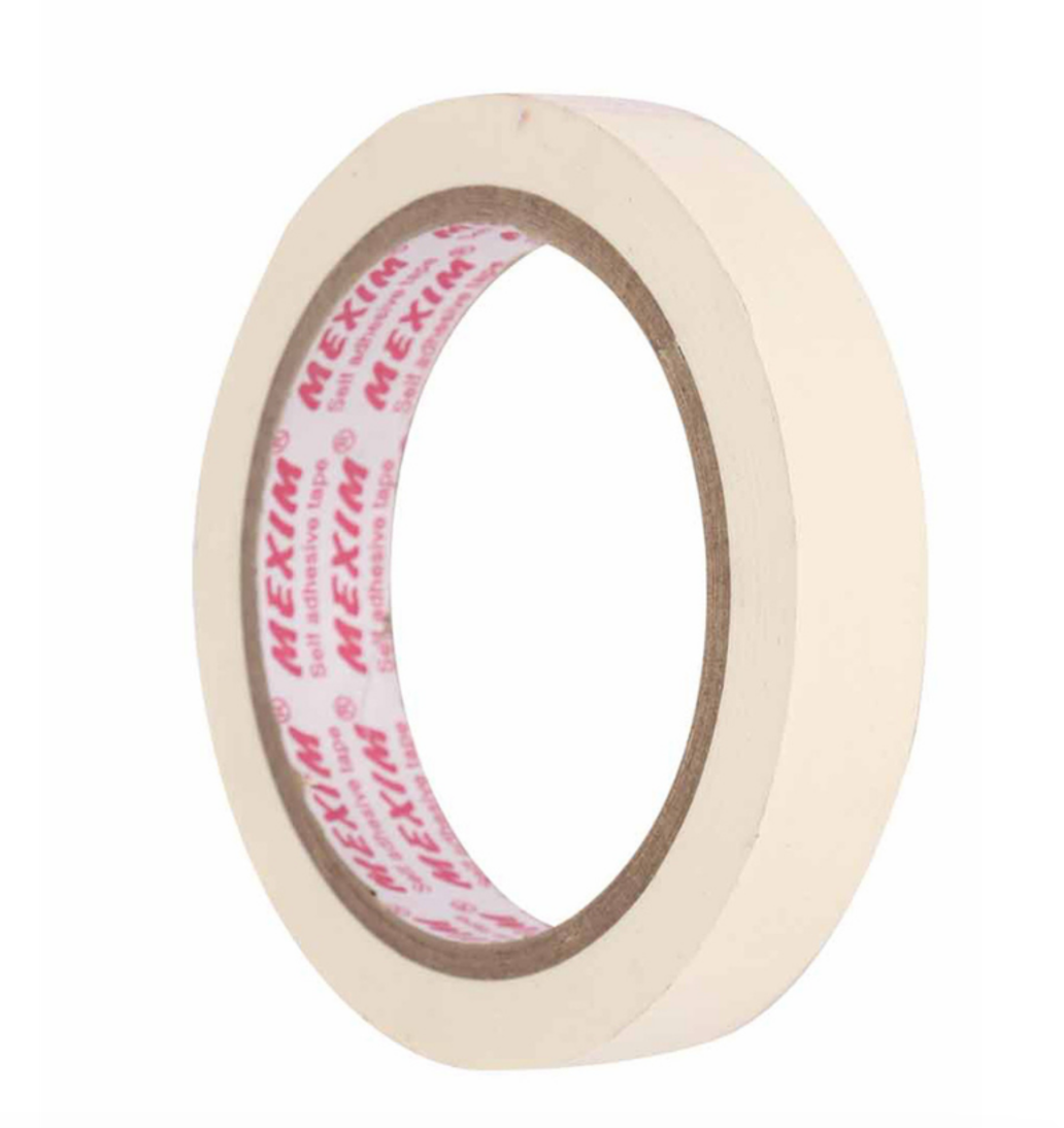 Ecosattva General Purpose Paper Masking Tapes - White - 24mm x 50 meters x 3 Rolls