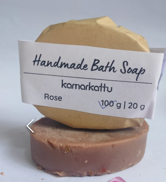 Kamarkattu Ecostore Handmade Bath Soap - Rose 100 G ( Pack Of 2 )