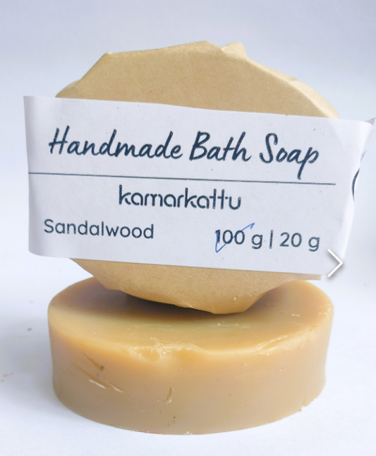 Kamarkattu Ecostore Handmade Bath Soap - Sandalwood ( Pack Of 2 )