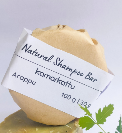 Kamarkattu Ecostore Natural Shampoo Bar - With Arappu Powder - 100 G ( Pack Of 2 )