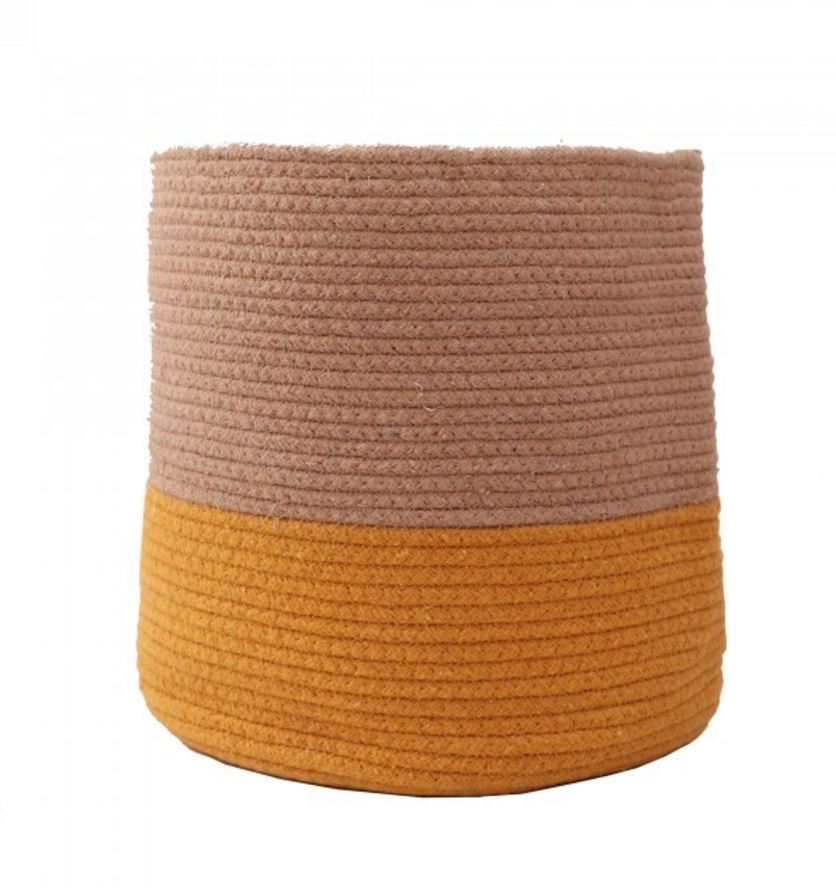 OnEarth Dual Tone Jute Baskets Small