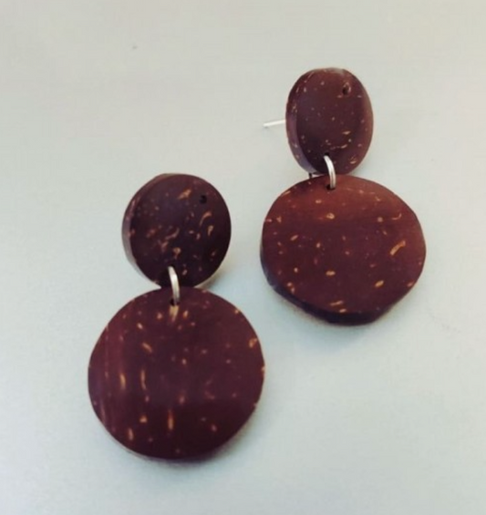 OnEarth Coconut Shell Earrings