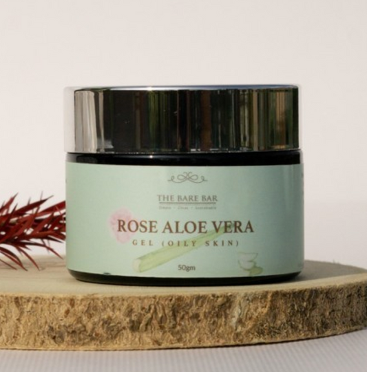 The Bare Bar Rose Aloe Vera Gel (Oily Skin) 50 G