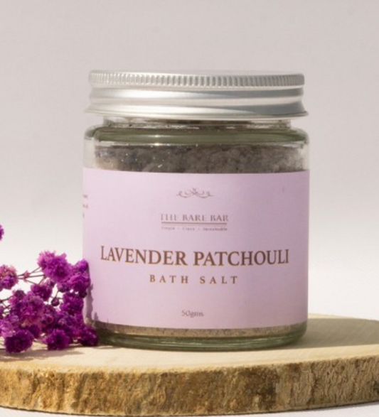 The Bare Bar Lavender Patchouli Bath Salt 50 Gm