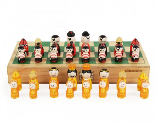 Shumee Pirates vs Royals Wooden Chess Set (4+ years)