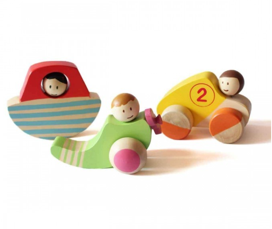 Shumee Wooden Vehicles- Set of 3 (2-5 years)