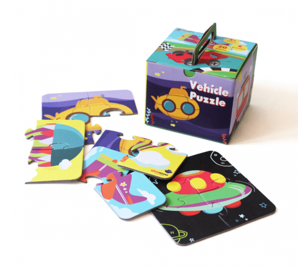 Shumee Vehicle Puzzle - Set of 6 puzzles (3+ Years)