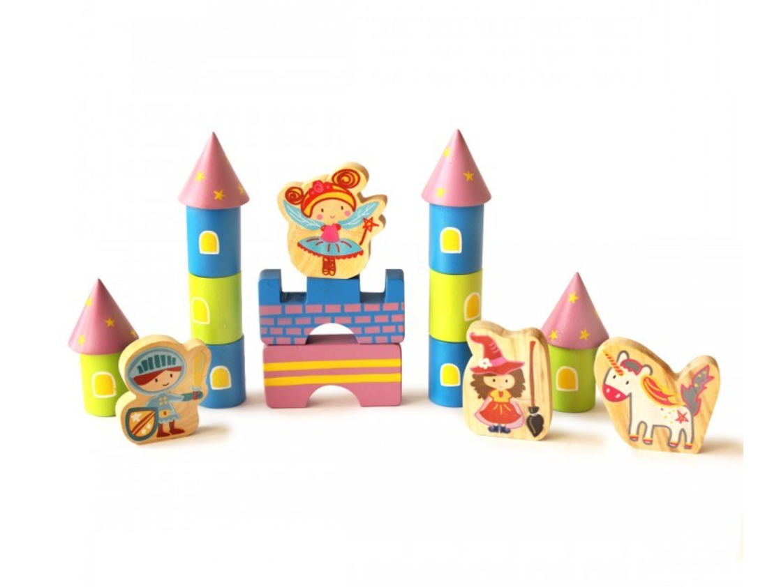 Shumee Starry Castle and Fantasy Characters Wooden Blocks (3-6 Years)