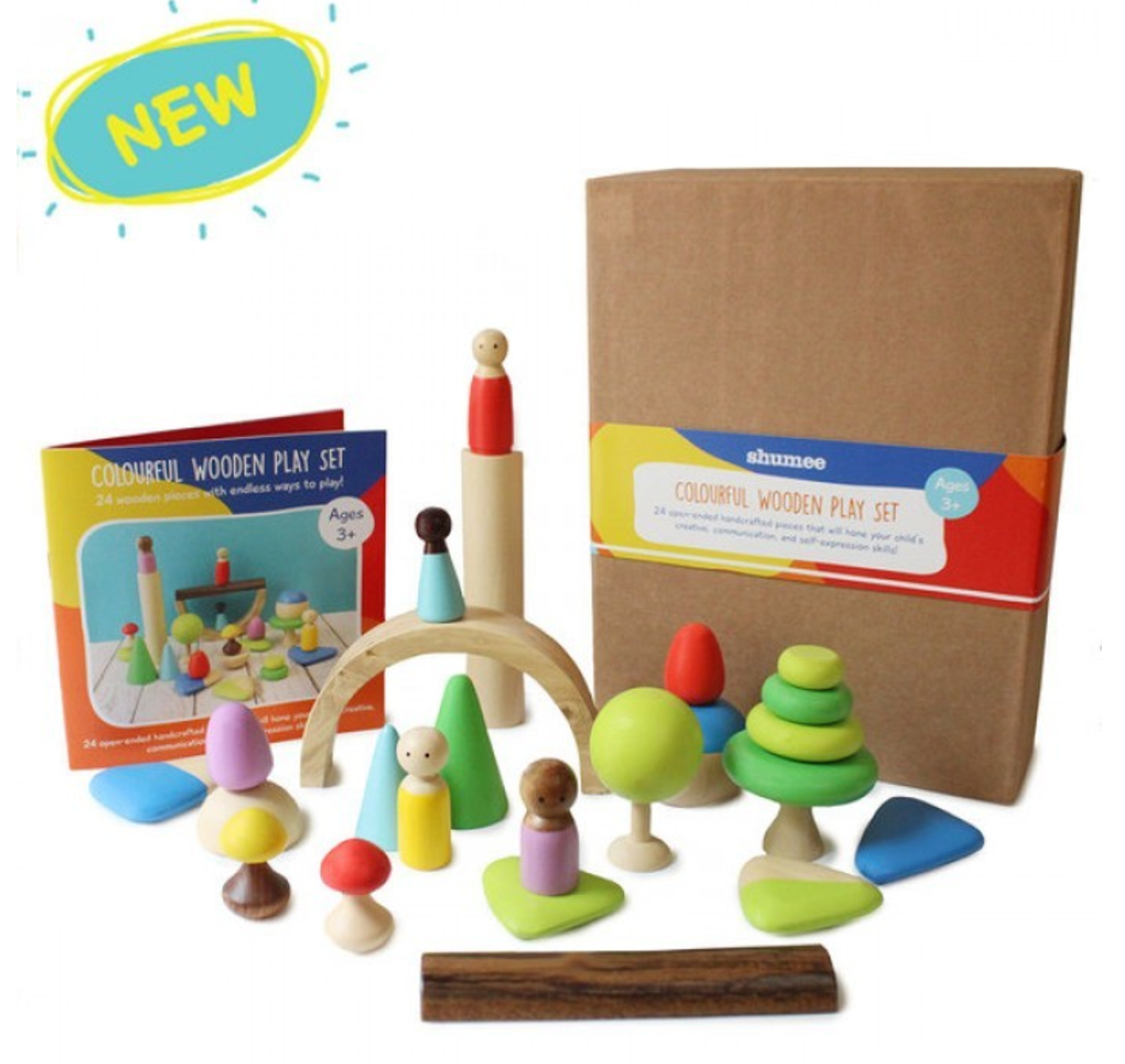 Shumee 24 Pieces Play Set With Peg Dolls (3 to 8 years)