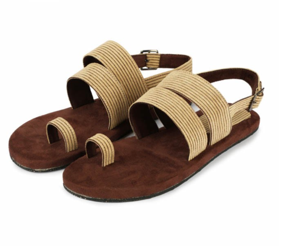 Paaduks Sef Sand Beige Sandals for Men