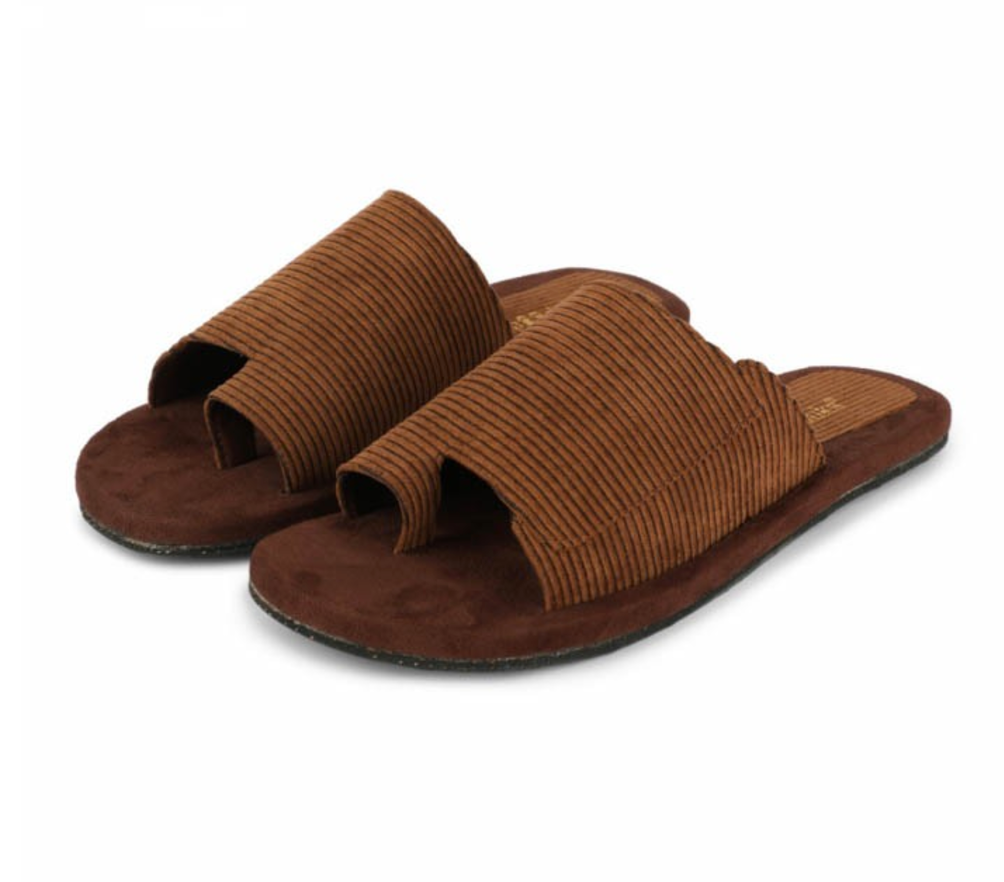 Paaduks Iru Mud Dark Brown Flats for Men