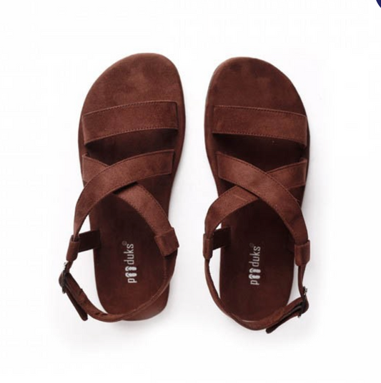 Paaduks Calor Brown Flat Sandals For Men